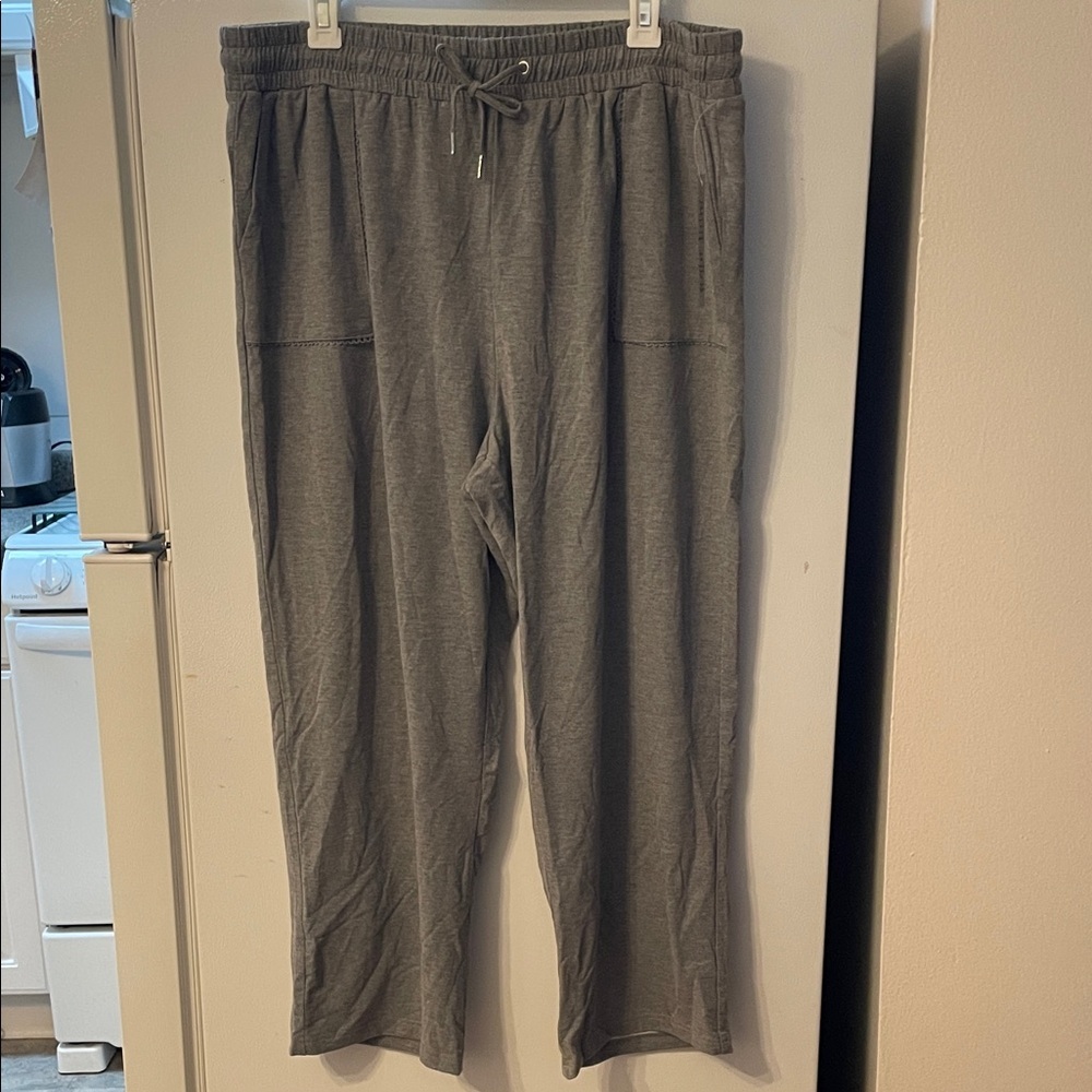 NWT Nanette Lepore XL Gray‎ Sweatpants Drawstring Pockets